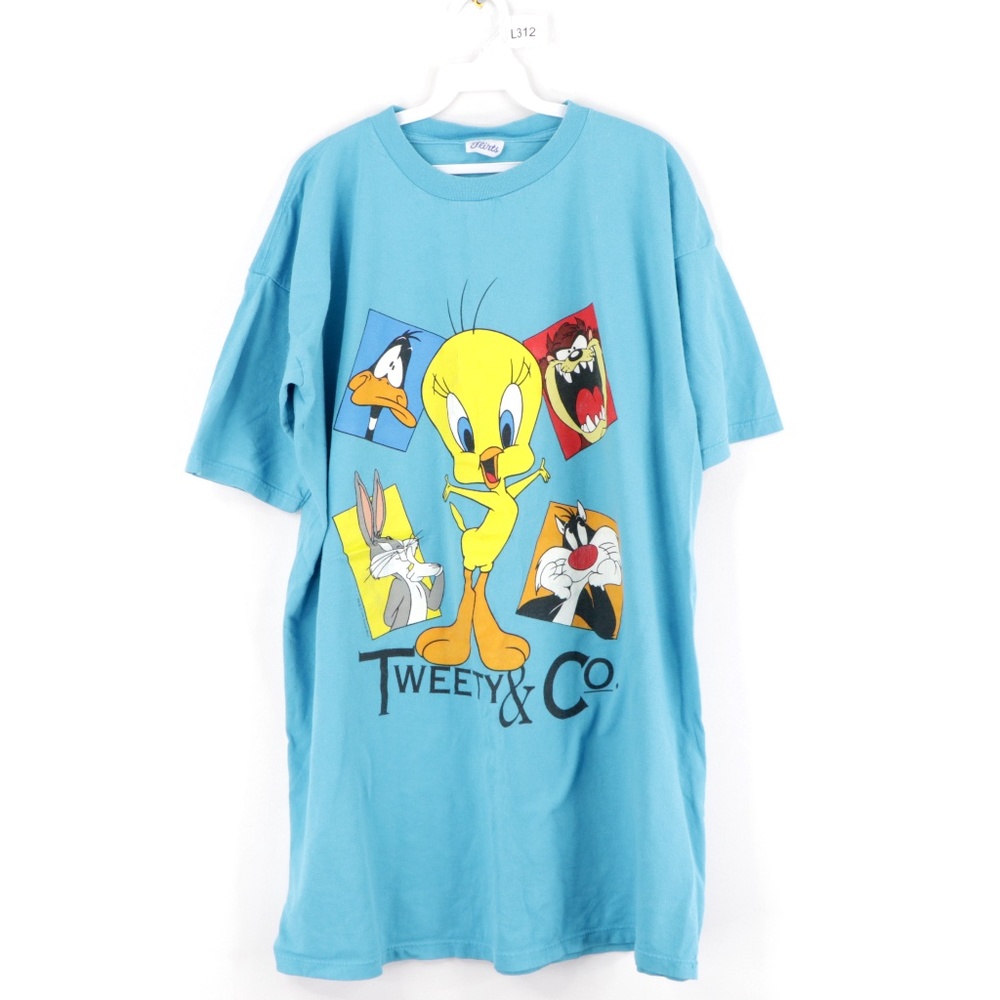 Vintage 90s Looney Tunes One Size Sleep T Shirt